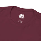 Texas Native T-Shirt — 'Raised Different' Graphic Tee (Maroon)