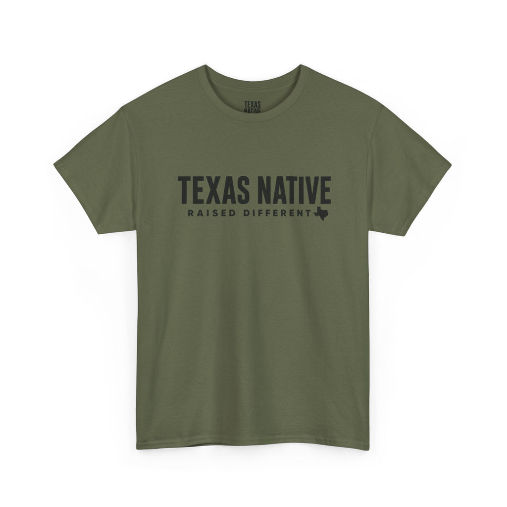 Texas Native T‑Shirt — Raised Different Olive Graphic Tee