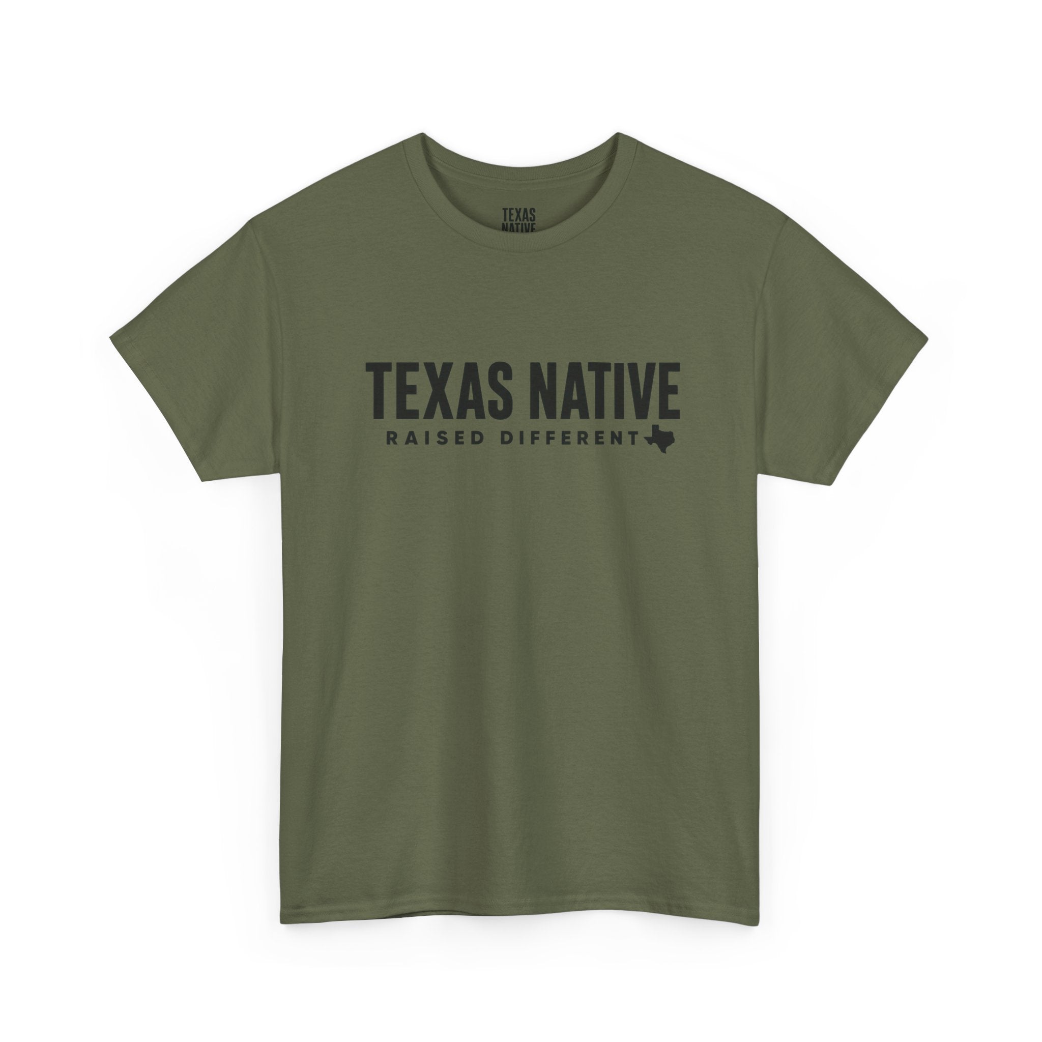 Texas Native T‑Shirt — Raised Different Olive Graphic Tee