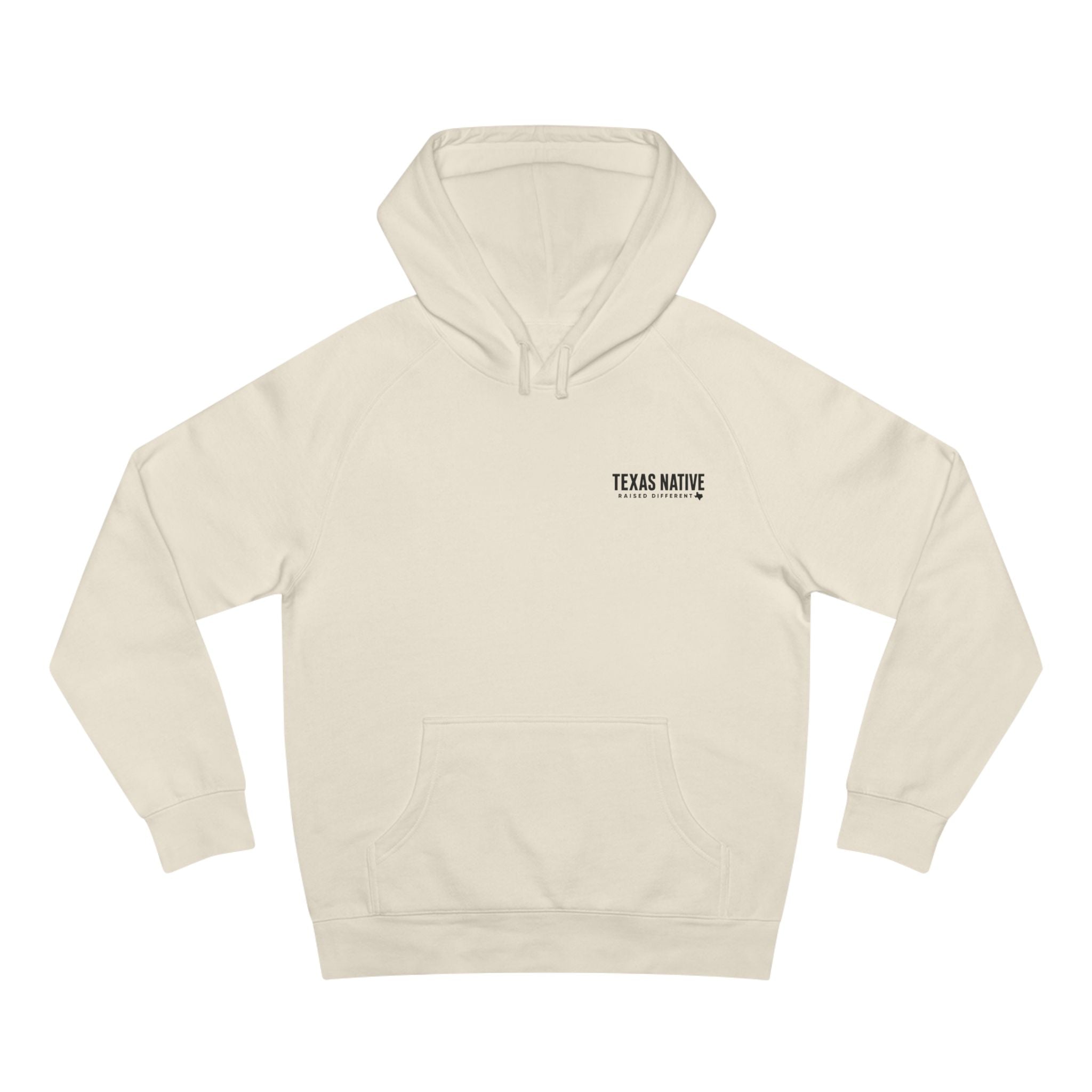 Texas Native Hoodie — "Raised Different" Pullover for Texans